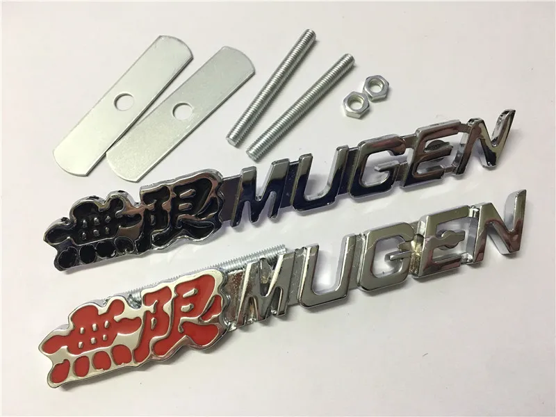 1 шт. Mugen power Роскошные Авто Передняя решетка решетки металлический сплав значок