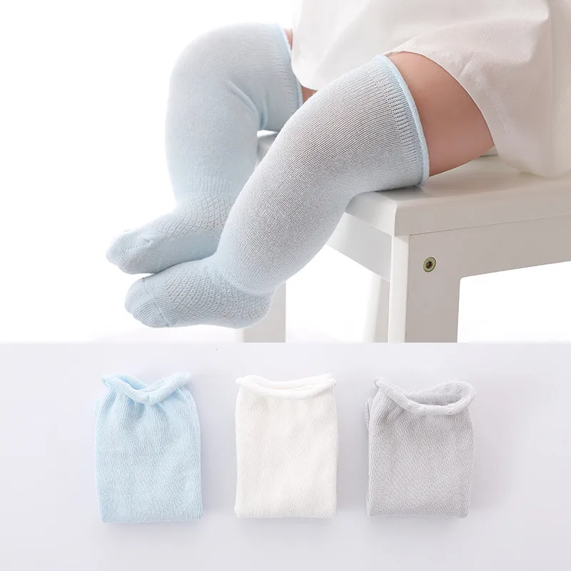 YWHUANSEN 3 Pairs/lot Summer Mesh Thin Baby Girls Boys Knee High Socks Toddler Infant Newborn Cotton Tube Ruffled Leg Warmer