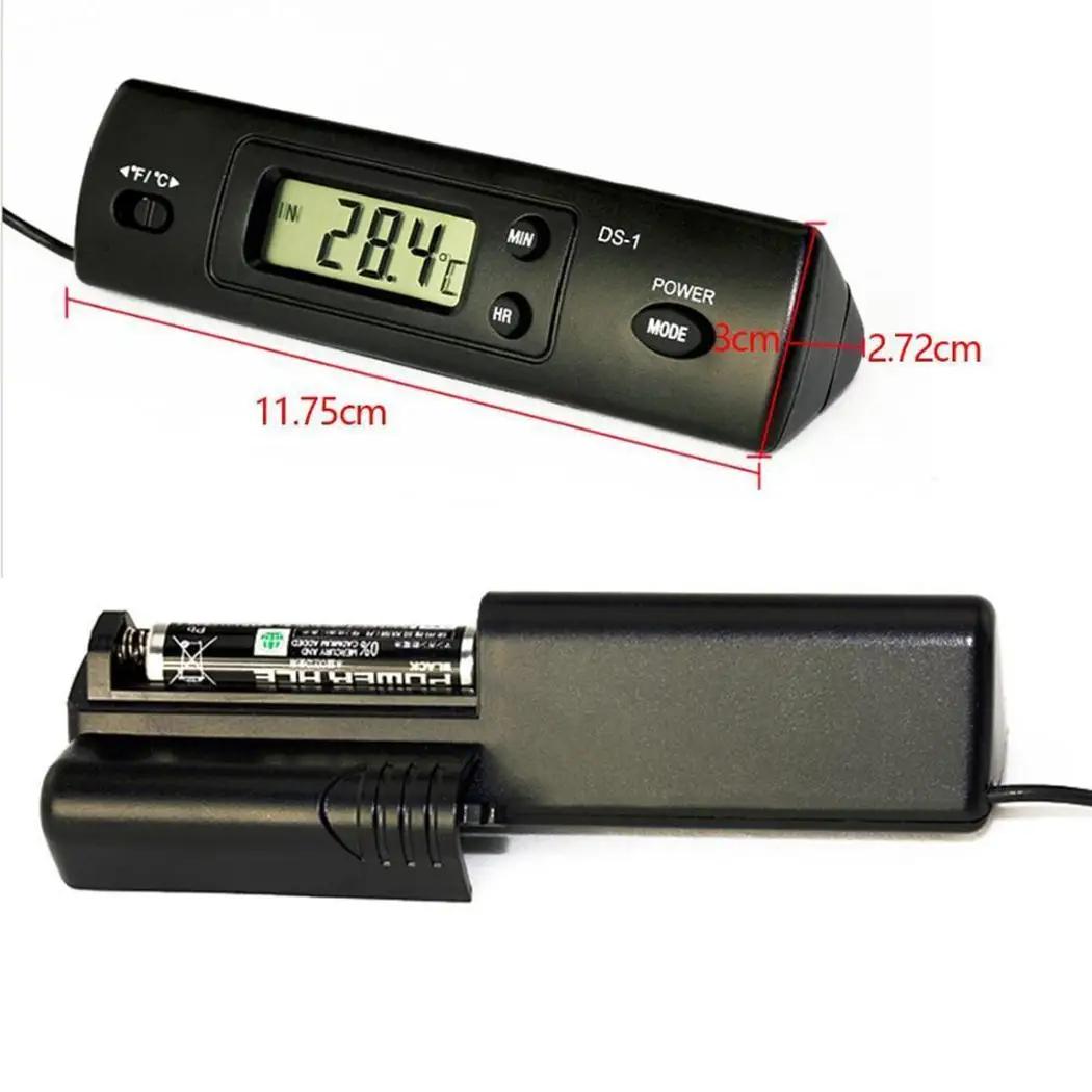 Auto LCD Display Clock Car Electronic DC1.5V AAA Casual Black Digital Thermometer 50dC-69C 1.5m Auto LCD Display Clock Car Electronic DC1.5V AAA Casual Black Digital Thermometer 50dC-69C 1.5m