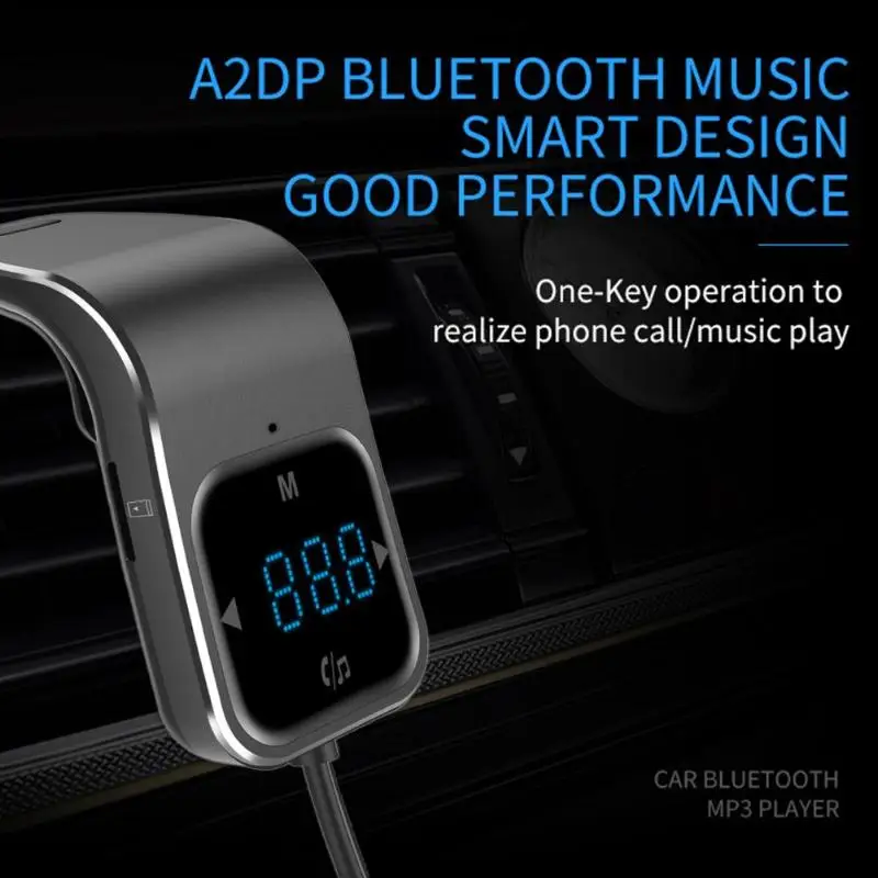 

BC39 Touch Button FM Transmitter Bluetooth Handsfree Car Kit MP3 Player Dual USB Charger Bluetooth Car Kit