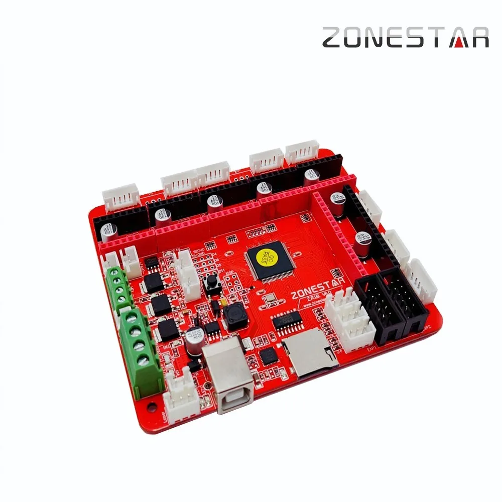 

ZONESTAR Newest ZRIBV6 3D Printer Control Board Motherboard Controller Compatible With Ramps V1.4 ATMEGA2560 Four Extruders