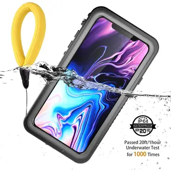 

Waterproof phone cases for For iPhone Xr Case 360 Degree Protection mobile phone cover for iPhone Xr case with Buoyancy Lanyard