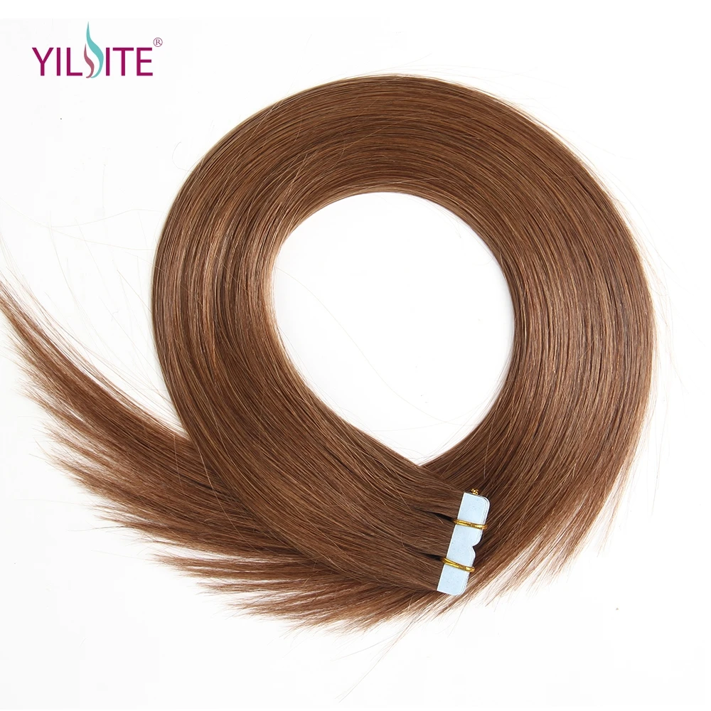 Yilite envío gratis 20 unidades extensiones de pelo de cinta, 22 \