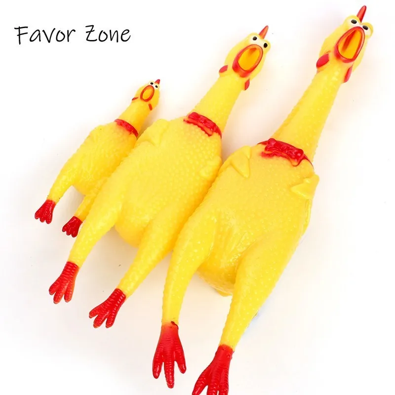 Dog Toys Screaming Rubber Chicken Squeeze Sound Interactive Dog Toy For