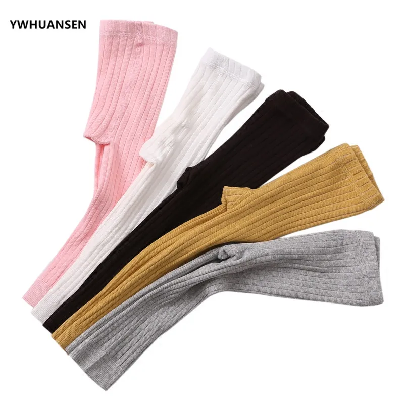 0-6T Spring Autumn Striped Leggings Toddler Girl Cotton Infant Newborn Kids Knitted Skinny Pants