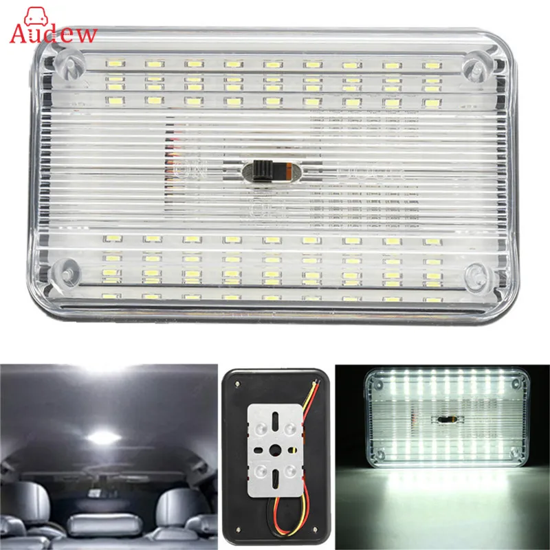 

Universal 36SMD 12V White LED Car Light Source Interior Lights Ceiling Dome Roof Reading Lights Lamp On/Off Switch