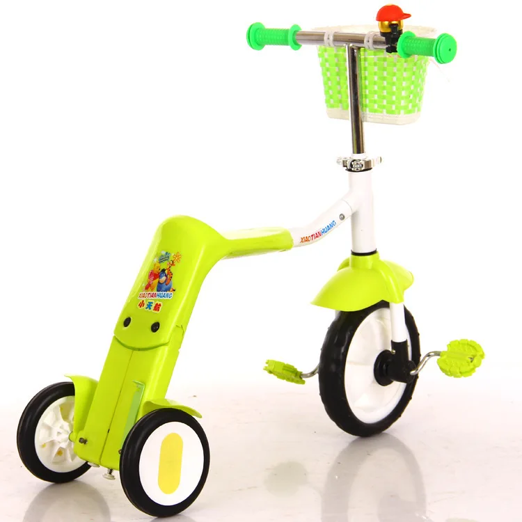 Детский трехколесный многоцелевой СКУТЕР три-колесный скейтборд 2 в 1 трехколесный