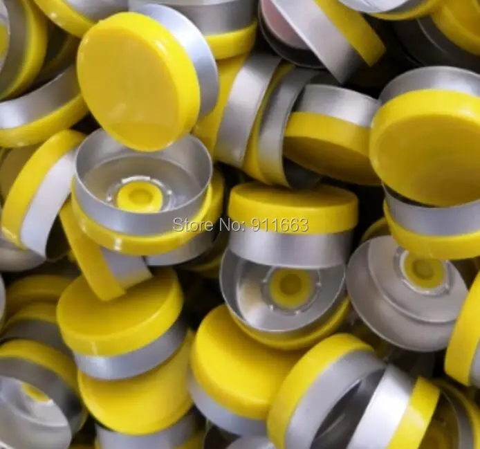 20mm Plastic-Aluminium Cap 1000PCS,Many colored Aluminum and Plastic pharmaceutical Cap,Plastic Tops for crimping glass vial 4