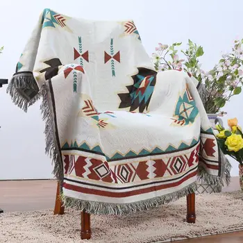 

Geometry Throw Blanket Sofa Cobertor Hanging Tapestry for Sofa Bed Plane Travel