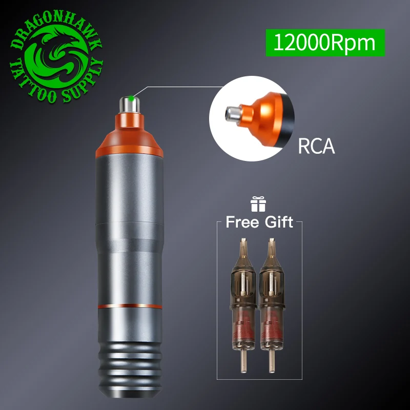 

Aluminum Alloy Electric Carving Tattoo Pen Rotary Tattoo Gun Machine Black Precision RCA Motor Tattoo Machine Tattooist Body Art