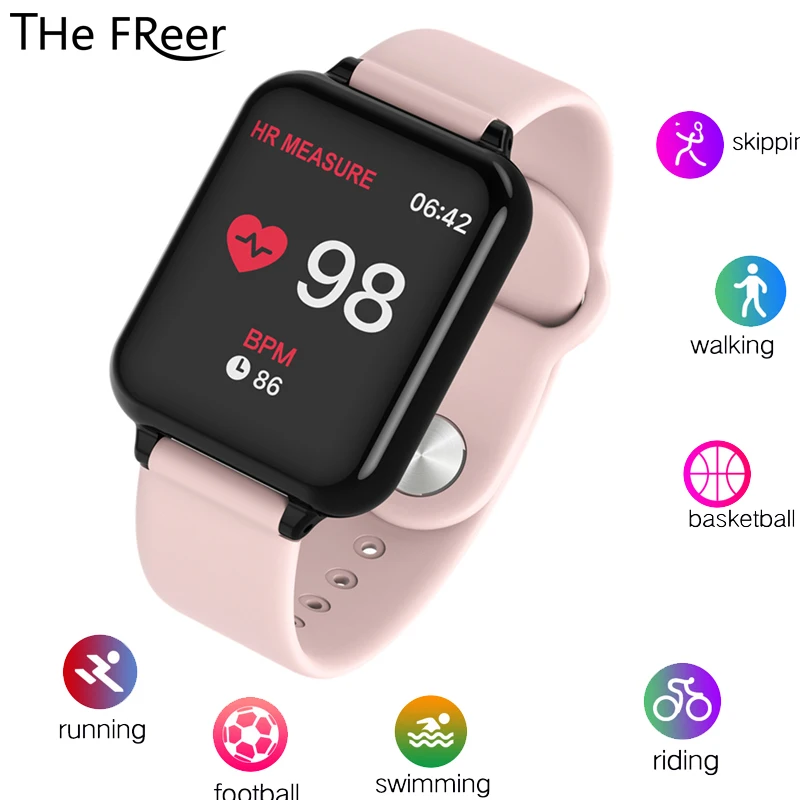 

B57 Sport Smart Watch Men Women IP67 Waterproof Heart Rate Monitor Blood Pressure Wristwatch Fitness Tracker Smart Band
