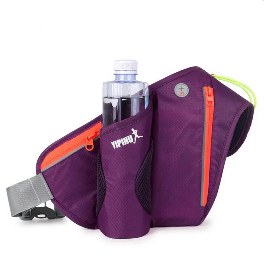 

Unisex Outdoor Multifunction Waterproof Adjustable Sporting All Years Waist Zipper Bag Patchwork Zipper
