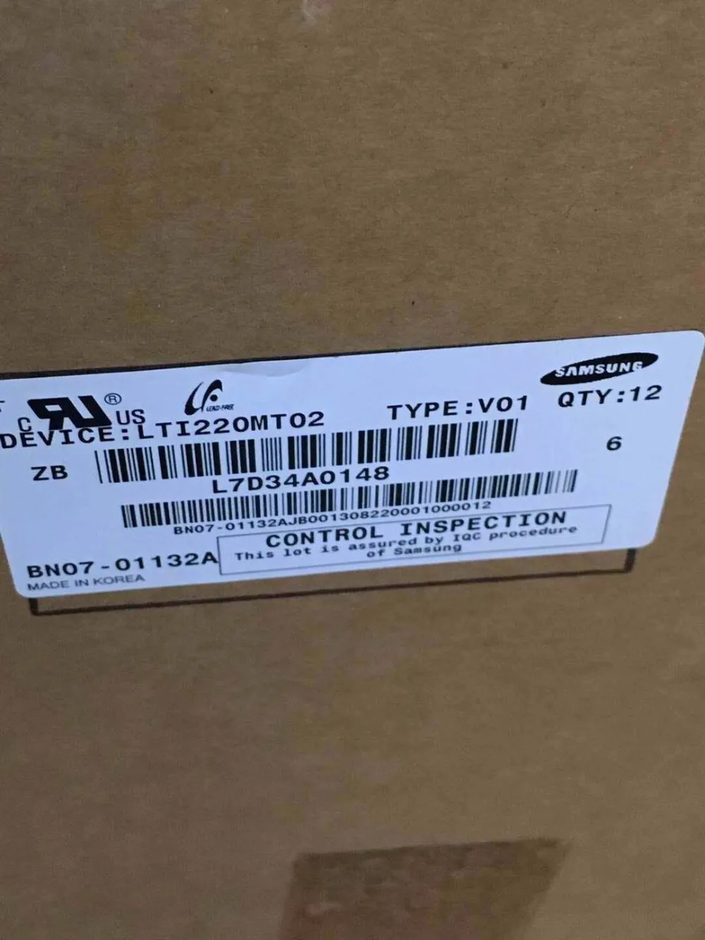  New lcd display screen model LTI220MT02 Transparent LCD screen
