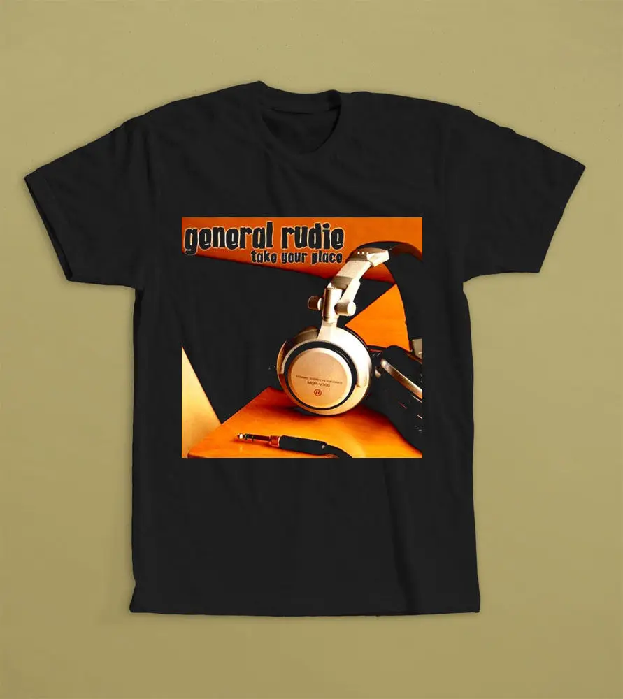

GENERAL RUDIE TAKE YOUR PLACE BLACK T-SHIRT S M L XL 2XL SKA BAND THE KINGPINSMen Tee Shirt Tops Short Sleeve Fitness T-Shirt