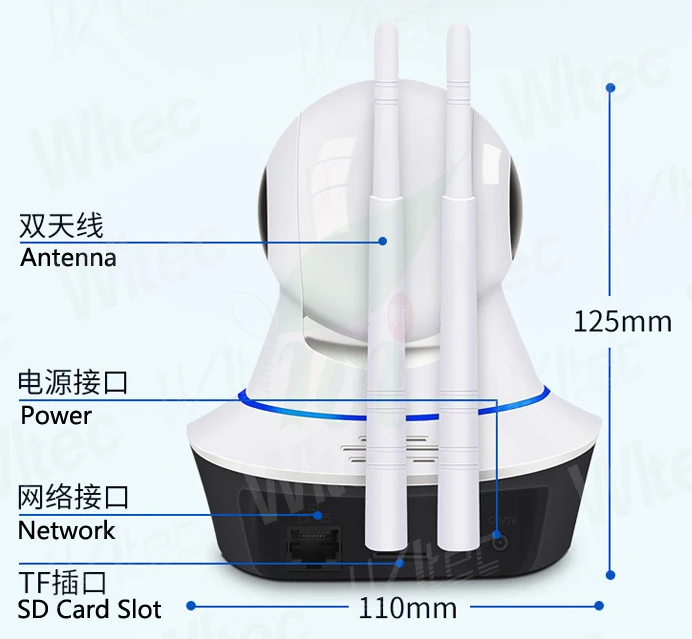 HD 1080PWIFI 720P IR Leds PT камера ONVIF ночное видение P2P IP Cam Сеть CCTV сигнализация 64G SD карта Live
