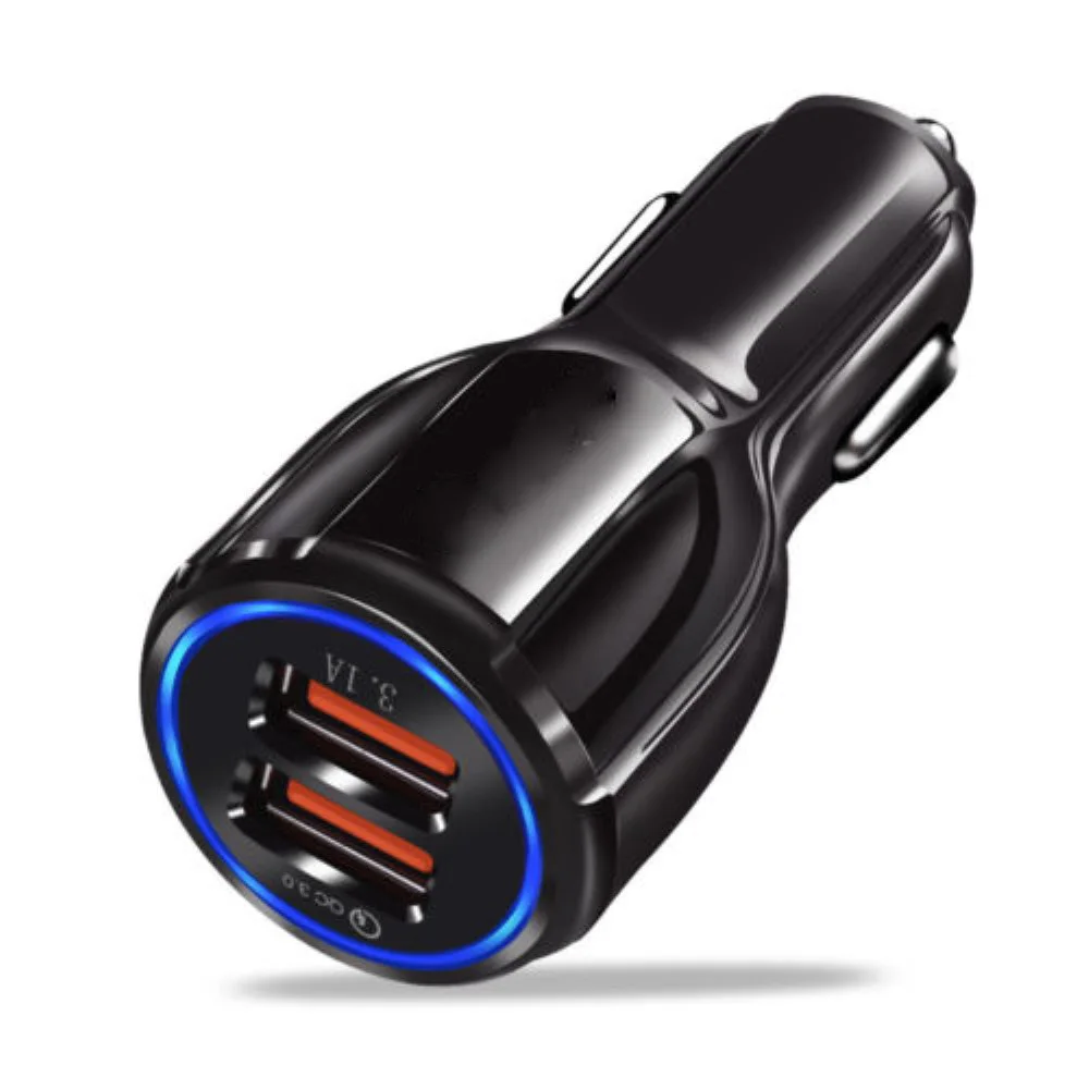 Universal Dual USB Car Charger Quick Charge 3.0 12 24V Dual USB Car