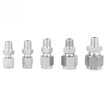 

Stainless Steel SS304 Pipe Fitting 1/8NPT Male Thread Adapter Connector for Water Oil Gas