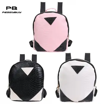

Casual Women Fashion Coarse Texture Triangle Pattern Portable Backpacks