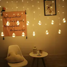 Светодио дный Светодиодная лампа для украшения шарика наружная струнная лампа для спальни занавеска лампа Подвесная лампа для рождественской вечеринки украшения для дома