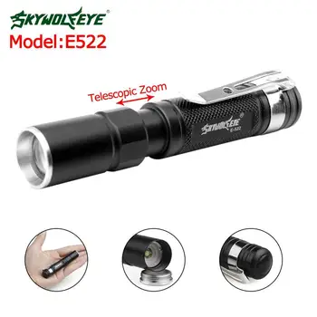 

SKYWOLFEYE Portable Mini Penlight Q5 1000LM LED Flashlight Torch Pocket Light Waterproof AAA Battery Powerful For Hunting