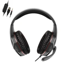 3,5 мм игровая гарнитура со светодиодной микрофон с подсветкой стерео наушники глубокий бас для Ps4 Xbox One Pc компьютер ноутбук