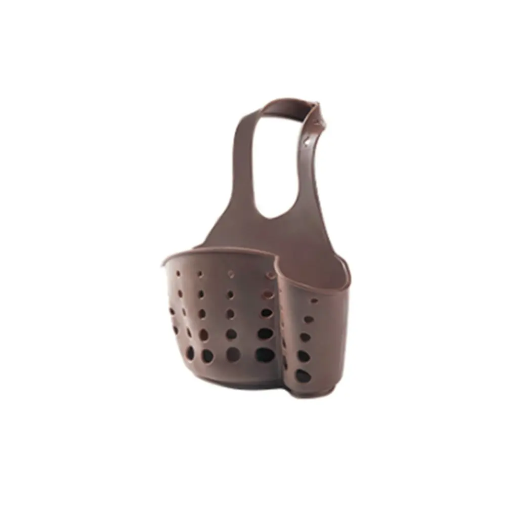 

Practical Design Home Button Type Kitchen Hanging Basket Portable Bathroom Hanging Shelving Water Faucet Basket