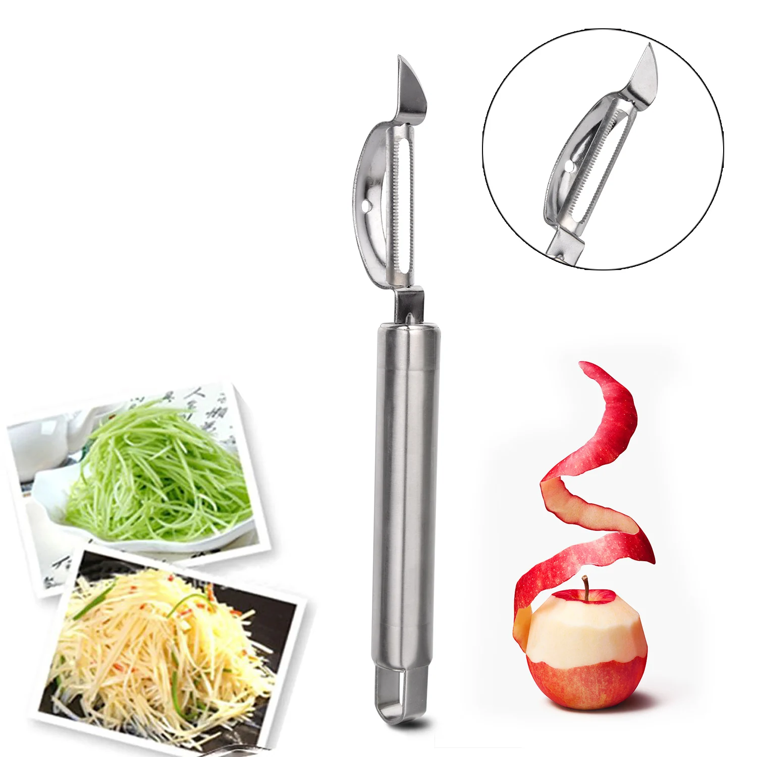 

Stainless Steel Vegetable Fruit Peeler Slicer Antislip Fruit Vegetable Potato Peeler Knife Cooking Kitchen Accessories Gadgets