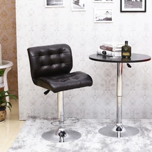 Generous European high-end leisure lifting bar chairs rotating bar chair with backrest