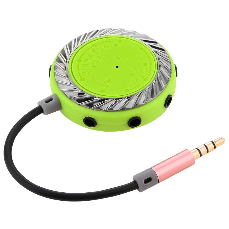 10pcs lot 3 5mm 1 in 9 couples audio line Earbud Headset Headphone Earphone Splitter For pad Phone Android Mobile MP3 MP4