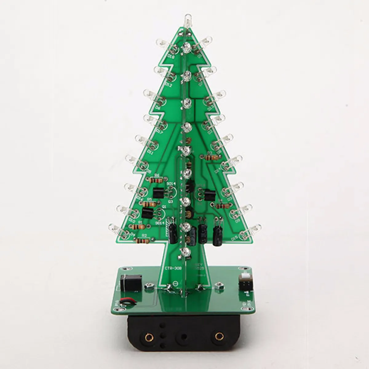 

1Set Tree LED Flash Kit 3D DIY Electronic Learning Kit three-color light / Colorful light EL Products Active Components