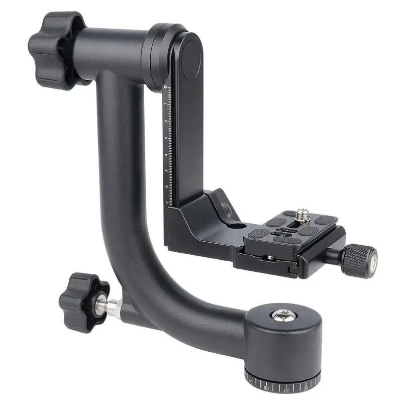 

360 Degree Panoramic Gimbal Tripod Head w/Quick Release Plate For Camera