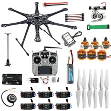 6 axis Full AT10II Transmitter HMF S550 Frame GPS APM 2 8 Flight Control Gimbal Mount