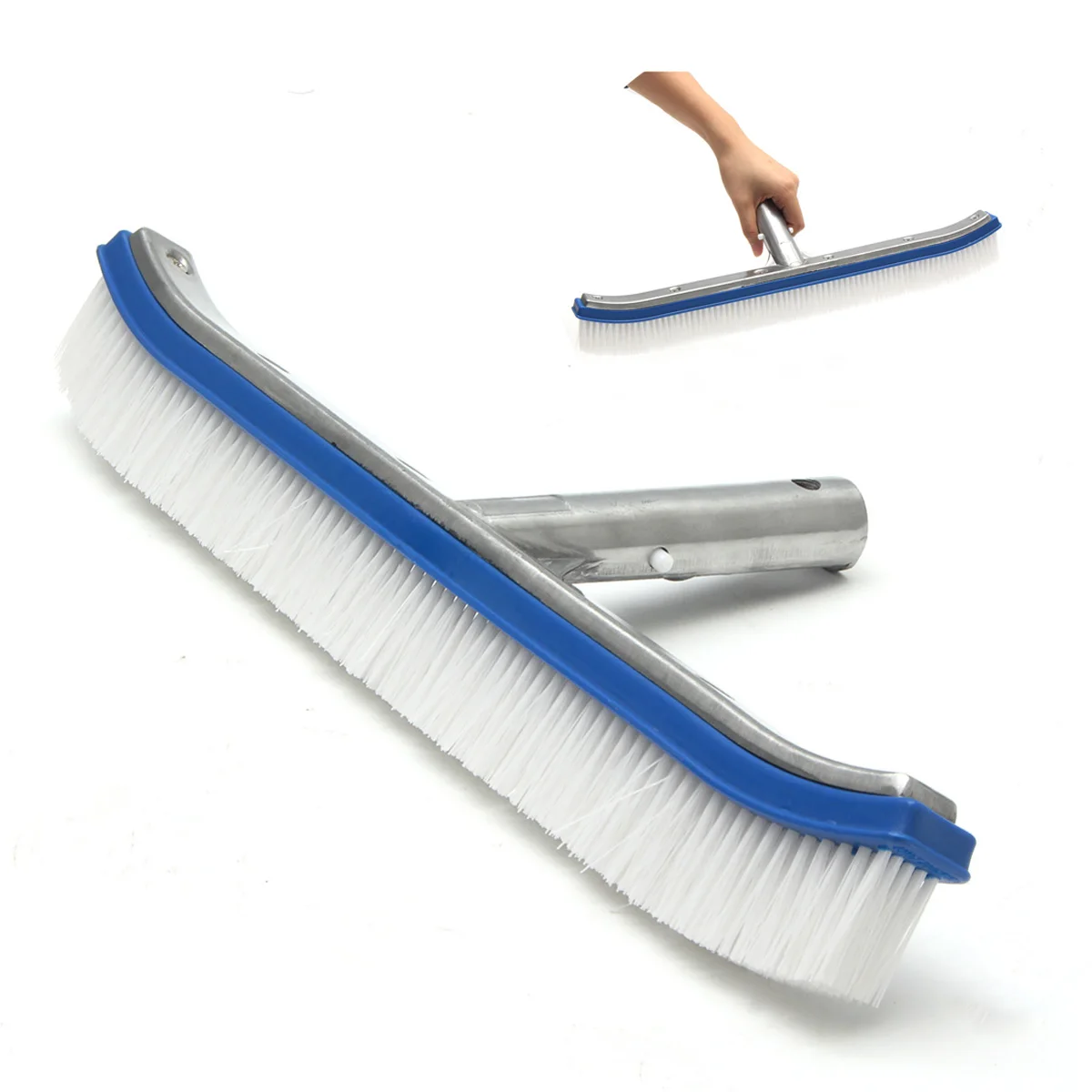 42cm Swimming Pool Brush Curved Durable Floor Wall Cleaning Tool Pool