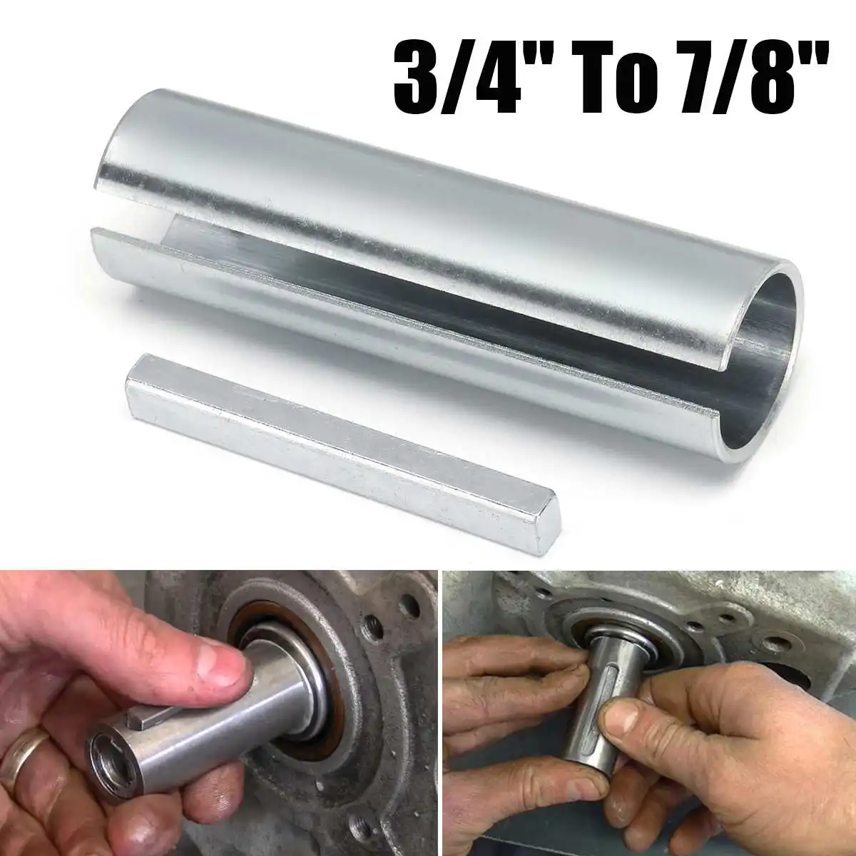 Steel 3/4" To 7/8" Shaft Adapter Pulley Bore Reducer Sleeve Bushing