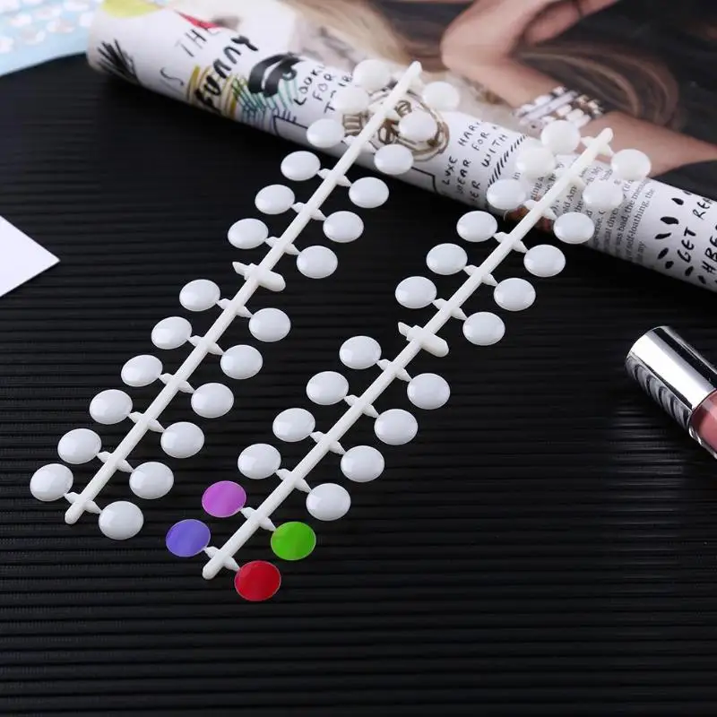 

Nail Art Polish Palette Dot Flat Manicure Nail Color Card Display Tool Nail Polish Glue Colorful Painting Tools