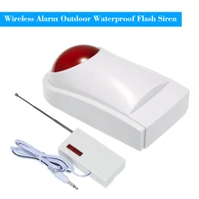 Беспроводная сигнализация наружная Водонепроницаемая Вспышка Сирена звук стробоскоп Вспышка Сирена для Wifi GSM PSTN домашняя система охранной сигнализации