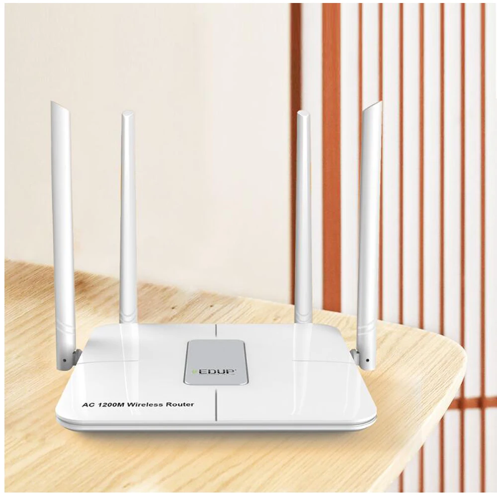 

AC1200Mbps 2.4Ghz 5.8GHz Dual Band Wirelss Wi-Fi Router Network wifi Repeater support WISP 4*5dBi High Gain Antennas APP Control