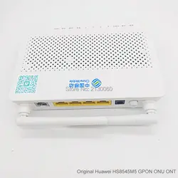 Мини Размер huawei HS8545M5 GPON ONU 1GE + 3FE + 1TEL + USB + Wifi волоконно-оптический ONU модем GPON с английской прошивкой Китай мобильный логотип