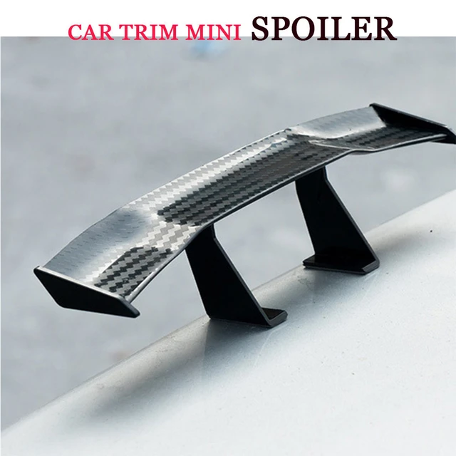 Universal Carbon Fiber Look little Wing Spoiler Mini