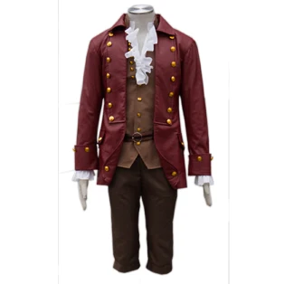 

Movie Beauty and the Beast Gaston Cosplay Costume Halloween Custom Made Free Shipping