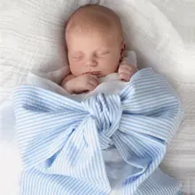 Милые детские фотографии реквизит одеяло обёрточная бумага s Лук Узел обёрточная бумага пеленки для фотографирования новорожденных получения одеяло s для маленьких мальчико