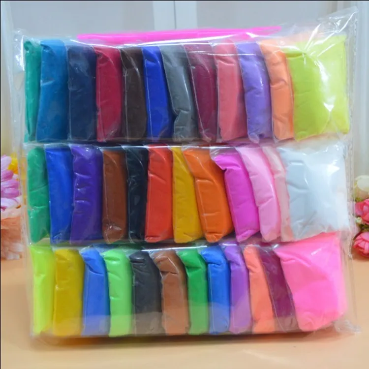 

Manufacturer Direct Ultra-Light Clay 36 Colors Set slime slide lizun lysine Slyme playdough fluffy Intelligent Plasticine Toys