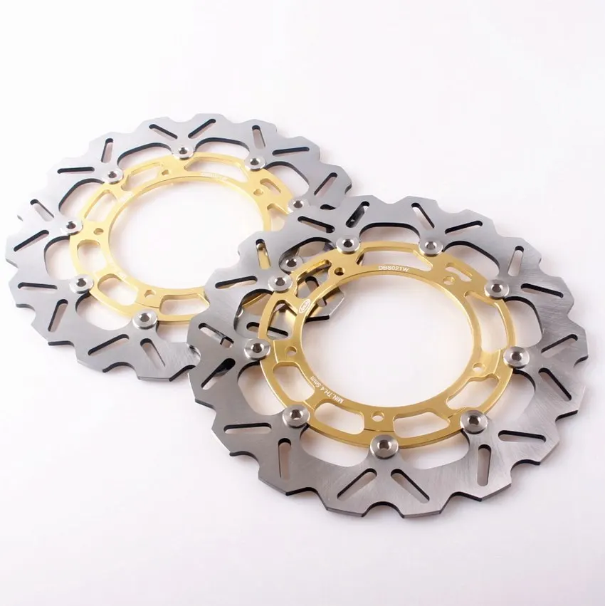 Gold Front Brake Disc Rotor For Yamaha YZF R1 2007-2011 YZF-R6 2005-2015 FZ8 2010-2015 Gold Front Brake Disc Rotor For Yamaha YZF R1 2007-2011 YZF-R6 2005-2015 FZ8 2010-2015