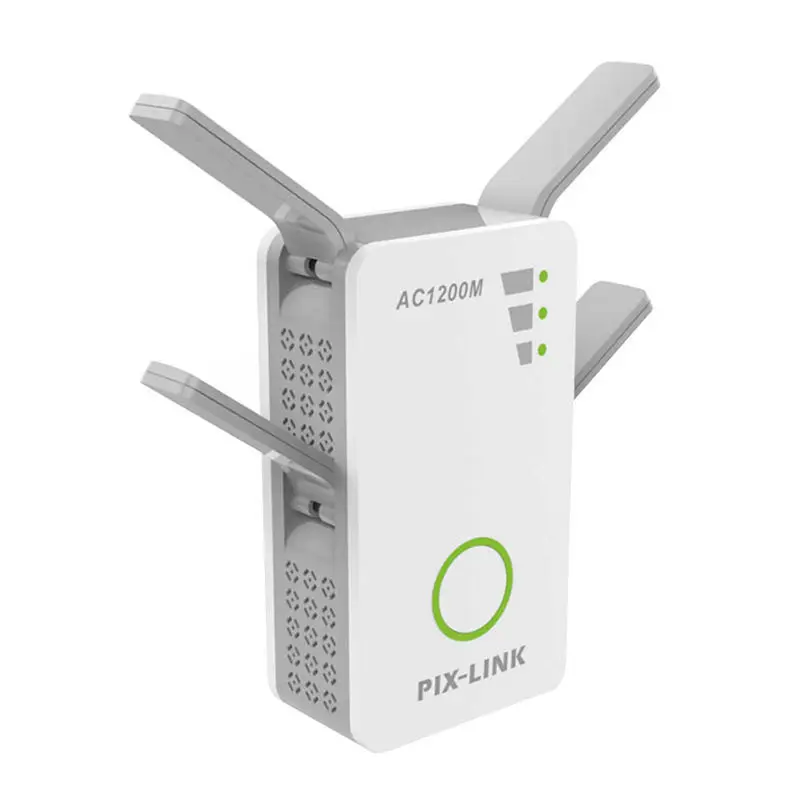 Беспроводной двухполосный AC 1200 м 2,4 ГГц/5 ГГц мини маршрутизатор Wi Fi Диапазон Ретранслятор с 4 внешних антенн ЕС Plug