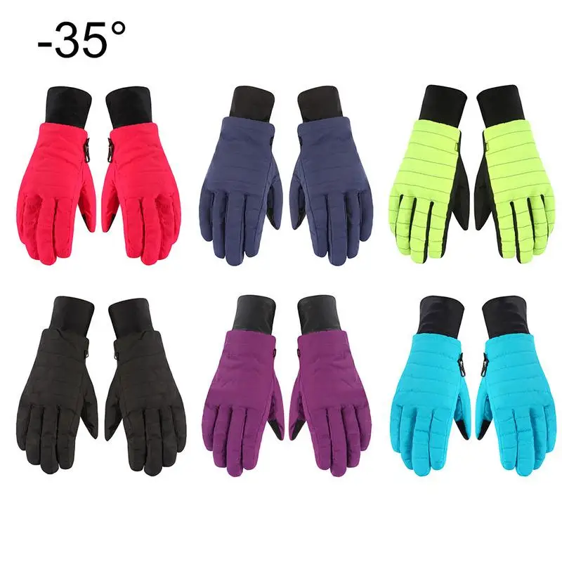 

Ski Gloves Women's Winter Warm Cold-Proof Waterproof Gloves For Outdoor Sports Riding SKi Gloves