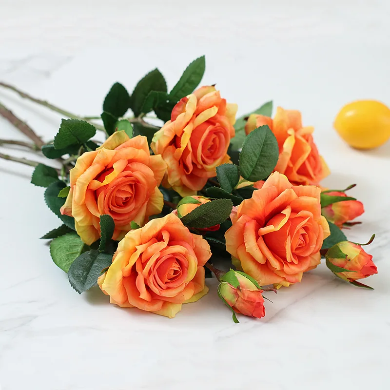 1PC artificial flowers silk rose flower christmas decorations for home