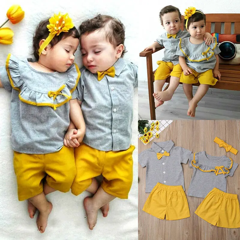 Pudcoco/комплект для малышей От 0 до 3 лет топы детей с надписью Big/Little Sister Brother