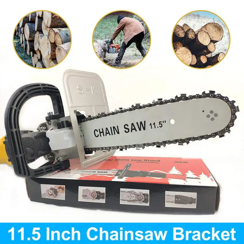 

Electric Saw 11.5" Woodworking Chain Saw Bracket Set For 100 Angle Chainsaw Aluminum Woodworking