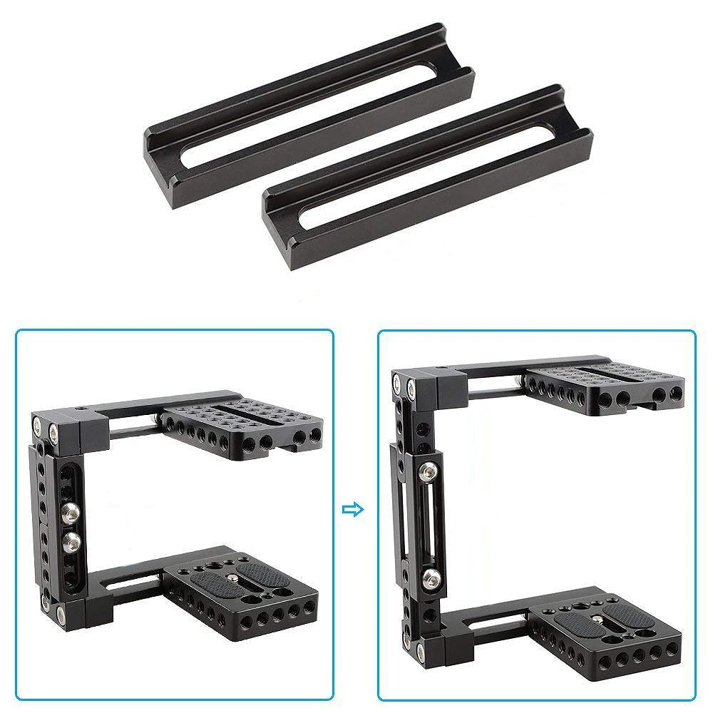  Universal Adjustable Camera Cage Fit for Right Handle and Left Handle Camera(Only Come with Left Ha