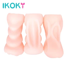 IKOKY Sex Toys for Men Blowjob Artificial Vagina Male Masturbation Realistic Pussy 3D Deep Throat